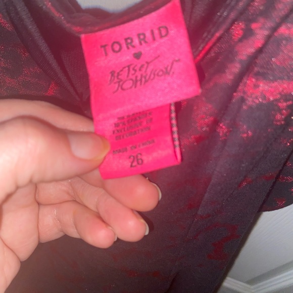 Betsey Johnson x Torrid pink leopard mini baby doll dress - Picture 4 of 5